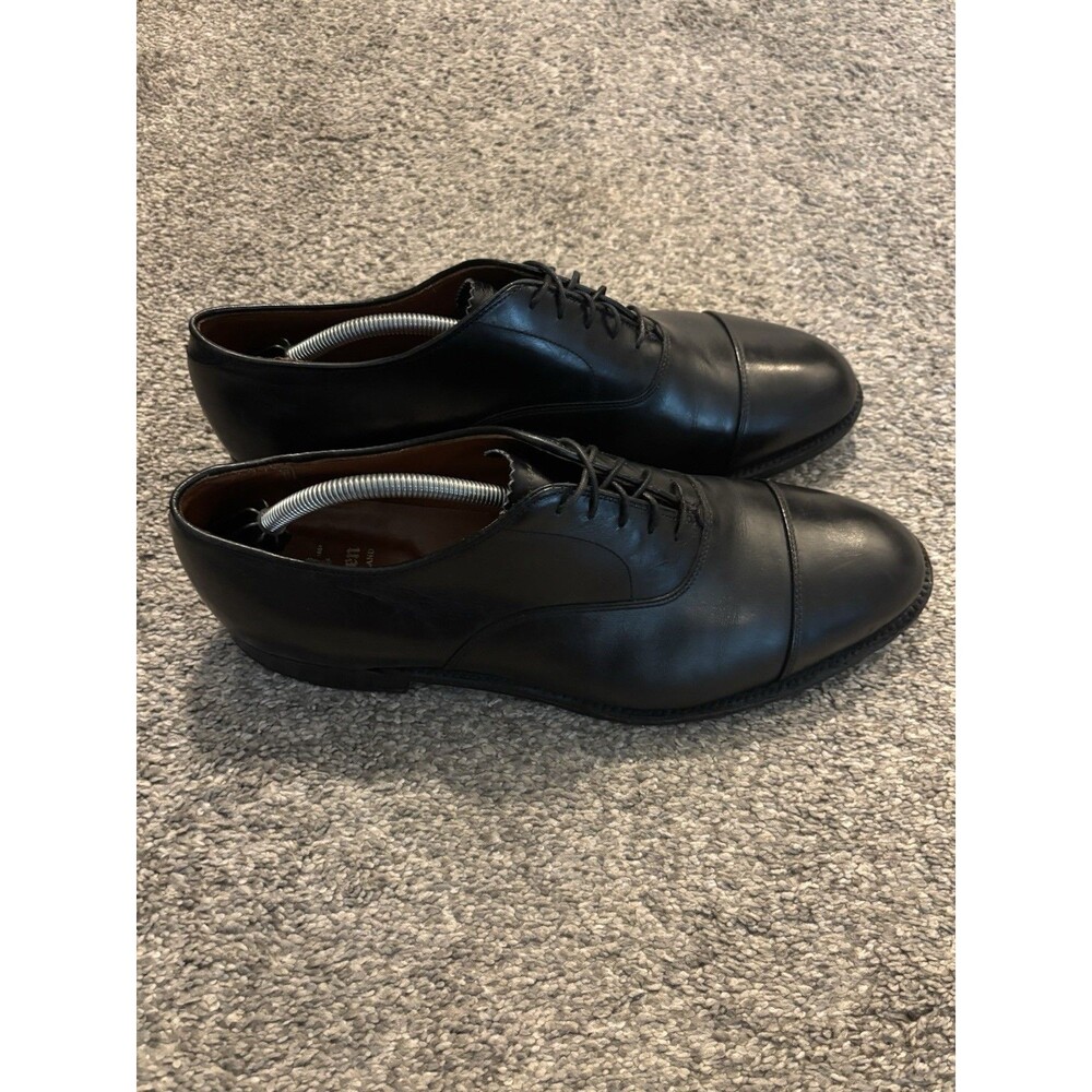 Alden 907 Dress Shoes Size 12.5 B/D Black Calfskin Cap Toe Balmoral Oxford